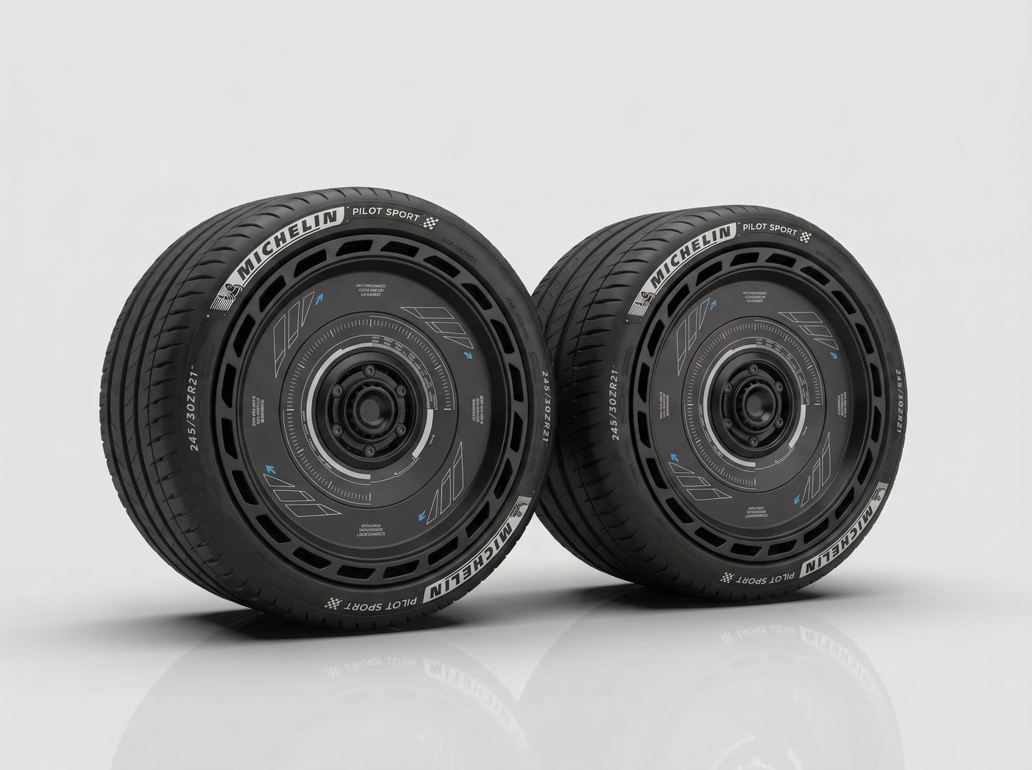Black Tesla Wheel Covers: KDRT1 | KEDARITTI