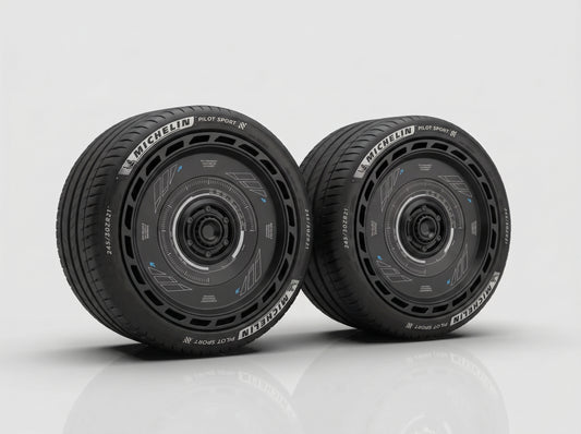 Black Tesla Wheel Covers: KDRT1 | KEDARITTI