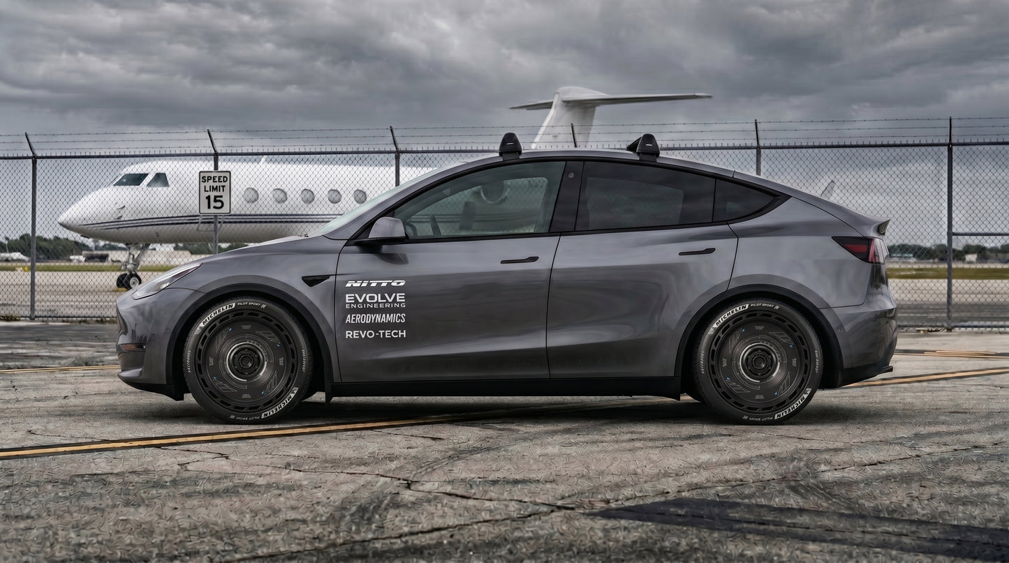 Black Tesla Wheel Covers: KDRT1 | KEDARITTI