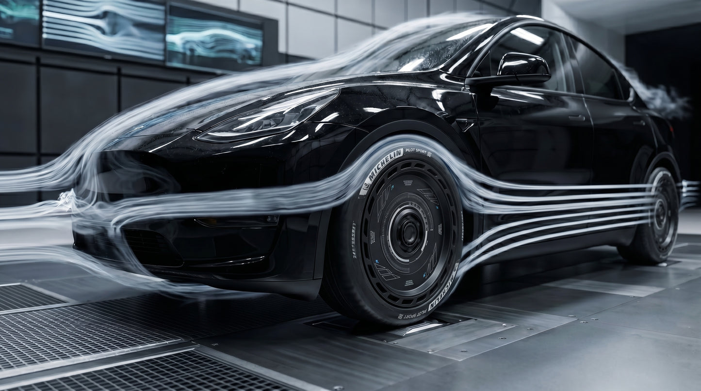 Black Tesla Wheel Covers: KDRT1 | KEDARITTI