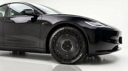 Black Tesla Wheel Covers: KDRT1 | KEDARITTI